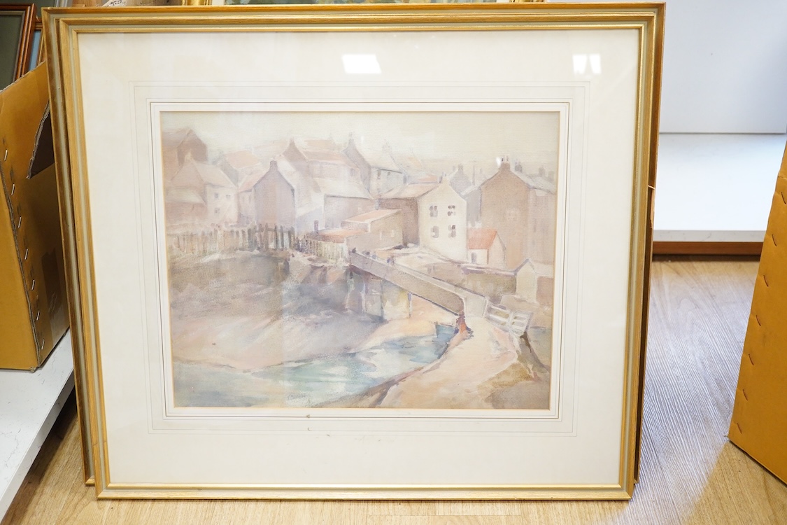 John Brown Harrison, Collection of seven Yorkshire Coast and Countryside scenes, watercolours, largest 35 x 47cm, each framed